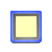 Светильник светодиодный "Smartbuy" квадрат с голубой подсветкой 18Вт 3000К IP20 (SBLSq1-DLB-18-3K-B)