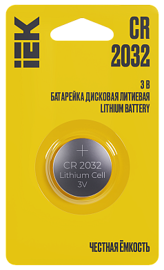 Батарейка   CR2032 "IEK" Optima (ABT-CR2032-OP-L01)