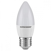 Лампа светодиодная "ES"  "Свеча" E27 6W SMD/CR LED 6500К