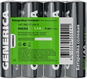 Батарейка   LR06 АА "GENERICA"  (ABT-LR06-ST-L04-G) 4шт