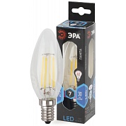 Лампа светодиодная "ЭРА" F-LED B35 7Вт E-14 220В 4000K (филамент свеча прозрачная)