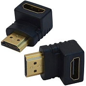 Переходник аудио (гнездо HDMI - штекер HDMI), угловой, (1шт.) "REXANT" (06-0176-A)