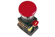 Кнопка   ИЭК ANЕ-22 (красный гриб, с подсв., с фиксацией) (BBG40-ANE-K04)