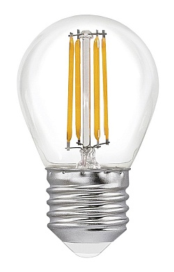 Лампа светодиодная "Smartbuy" G45 FIL 220В 7Вт Е27 3000К (шар прозрачный)