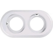 Рамка 2-местн. пластик белая RF1-620-21 (Bironi)