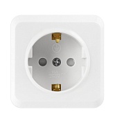Розетка   1-я  О/П З/К /белая/ Юпитер "Smartbuy" (SBE-03w-16-S1-Z)