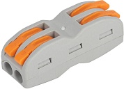 КЛЕММНИК  2х4 "NAVIGATOR" проходной с рычажком (14219)