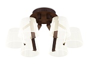 Люстра светодиодная  "Ambrella" AK4012/6 CF кофе 72W D600*260 (ПДУ РАДИО 2.4)АКЦИЯ