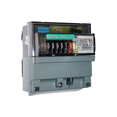 Электросчетчик   однофазный   "МЕРКУРИЙ" 201,5 /5-60А/ 220В (1)(АКЦИЯ) (32419)