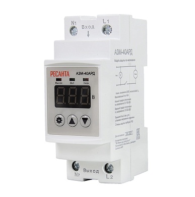 Реле напряжения "Ресанта" АЗМ-40АРД регулируемый с дисплеем 