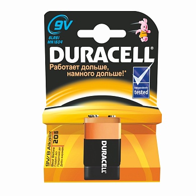 Батарейка   6LR61 "Duracell" (КРОНА) (00000754)