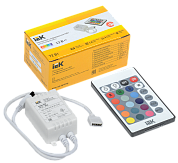 Контроллер для светодиодной ленты "ИЭК" RGB 3 канала 2А 72Вт/12В с ПДУ ИК