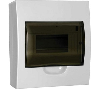 Бокс под автомат 8гр. О/П (ЩРН-П-8) "GENERICA" с прозр. дверцей (MKP12-N-08-41-G)