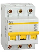 Выключатель автоматический модульный 3п B 16А 4.5kA ВА47-29 ИЭК MVA20-3-016-B