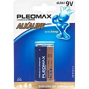 Батарейка   6LR61-1BL "Pleomax"/"Philips" (КРОНА Alkaline)
