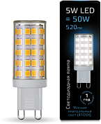 Лампа светодиодная "GAUSS" G9 LED 5Вт 4100K AC-185-265B керамика