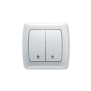Выключатель   2кл. С/П проходной белый (VIKO) (90561017)