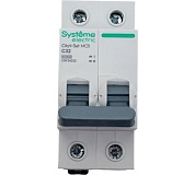Выключатель автоматический 2п 32А "Systeme Electric" (C9F34232)