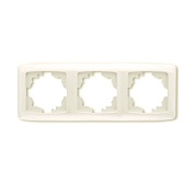 Рамка  горизонтальная 3-ая (крем) (VIKO) (90572103)