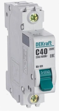 АВТОМАТ 1п.  40А (DEKraft)