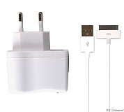 СЗУ "Smartbuy" NOVA, вых. ток 2.1А, кабель iPhone 4/4S 30pin (SBP-1140)