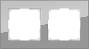 РАМКА 2-я (WERKEL) (серый,стекло) (WL01-Frame-02 Favorit)