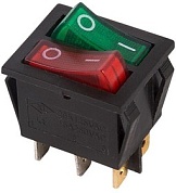 Кнопка ON-OFF крас./зел. 15А 250V (6c) (RWB-511) REXANT (36-2450)