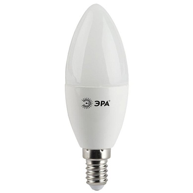Лампа светодиодная "ЭРА" LED smd B35  9Вт E-14 220В 3000K (свеча матовая)