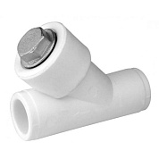 Фильтр (соединение муфта-муфта) для полипропиленовых труб под сварку d=25 Kalde (3222-flt-250001)