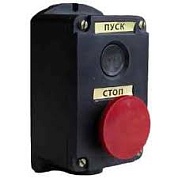 Пост кнопочный   ПКЕ 212/2 (гриб красный+кнопка)IP40 карболит