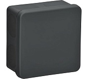Коробка распределительная о/у 100x100x50 "ИЭК" (черная) КМ42455 (UKO21-100-100-050-K02-66)