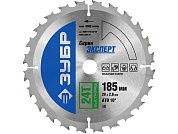 ДИСК ПИЛЬНЫЙ 185х20х24 по дереву "ЗУБР" Быстрый рез (36901-185-20-24)