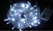 Гирлянда "Космос" 8,8 м.(7,3+1,5), прозрачн.провод, 80LED, бел. 8 режимов, IP20 (KOC_GIR80LED_W)