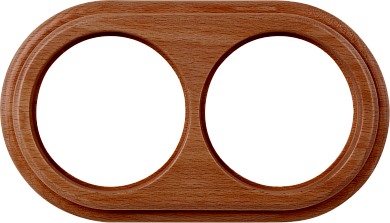 Рамка на 2 поста (итальянский орех) WERKEL