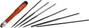 Набор надфилей "ЗУБР" "МАСТЕР" с зажимной пластмассовой ручкой 7шт (16053-Н6)