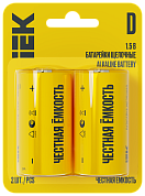 Батарейка   LR20/D  "IEK" Alkaline Optima (ABT-LR20-OP-L02) 2шт