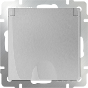 Механизм РОЗЕТКИ  1-мест. с/п з/к c крышкой/шторки (WERKEL) (серебряный) (WL06-SKGSC-01-IP44)