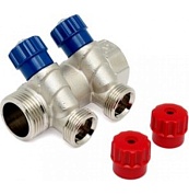 Коллектор  VALTEC с регулировочными вентилями,3/4"х2 вых.1/2" нар.(VTc.560.N.0502)