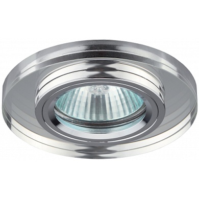 СВЕТИЛЬНИК  "ЭРА" DK7 CH/WH хром/зеркальный под лампу MR16