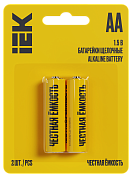 Батарейка   LR06 АА  "IEK" Alkaline Optima (ABT-LR06-OP-L02) 2шт