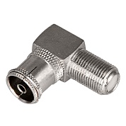 Гнездо-TV угловое (гнездо F - гнездо TV) (1шт.) "REXANT" (06-0026-A)