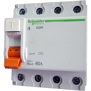 Выключатель дифференциального тока (УЗО) 4п 63А 30мА тип AC SchE EZ9R34463