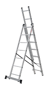 Алюминевая лестница-стремянка НОВАЯ ВЫСОТА 7 ступ. 46492