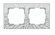 Рамка 2-я (WERKEL) (серебряный/стекло) (WL09-Frame-02-Edel)