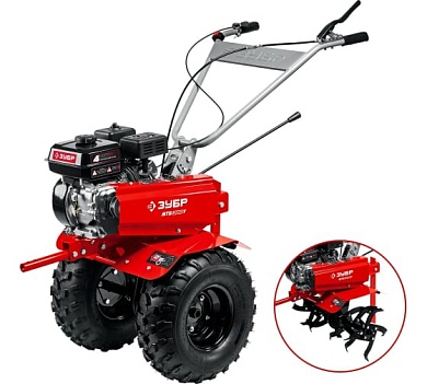 МОТОБЛОК "ЗУБР" МТБ-300 У (2 вперед, 1 назад)  7л/c, ширина 85см, увеличенные колеса