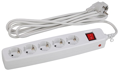 Удлинитель с сетевым фильтром 5м  5гн. "Эра" (Б0019737/Б0019739/Б0019738)