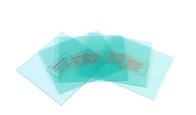 Комплект защитных стекол для маски WH300,5шт (4-107х89мм,1-105х97мм)