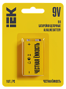Батарейка   6LR61  "IEK" Alkaline Optima (КРОНА) (ABT-6LR619V-OP-L01)