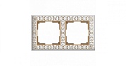 Рамка 2-я (WERKEL) (белое золото) (WL07-Frame-02-Antik)