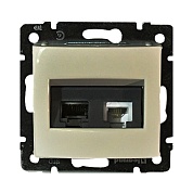 Механизм РОЗЕТКИ  UTP + TF с/п (LEGRAND VALENA) сл.кость (770380)(774180)